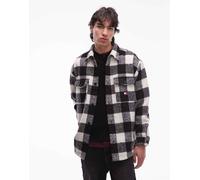 Tommy Jeans - Camicia giacca nera a quadri-Nero 46