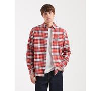Tommy Jeans - Camicia in flanella rossa a quadri-Rosso 50