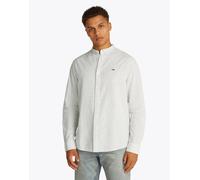 Tommy Jeans - Camicia in misto lino écru a righe-Bianco M