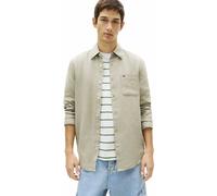 Tommy Jeans Dm0dm22760 Linen Long Sleeve Shirt Verde L Uomo