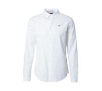 Tommy Jeans UomoCamicia 'OXFORD' Bianco / Navy / Rosso Chiaro, Taglia XL,