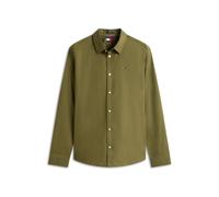 Tommy Jeans Tjm Original Stretch Shirt Dm0dm04405, Camicia a Maniche Lunghe Uomo, Verde (Dark Greenery), M