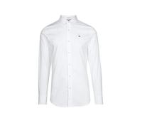 Tommy Jeans Original Stretch Slim Fit Long Sleeve Shirt Bianco S Uomo