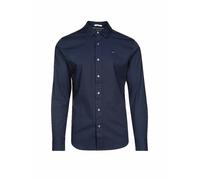 Tommy Jeans Tjm Original Stretch Shirt Dm0dm04405, Camicia a Maniche Lunghe Uomo, Blu (Black Iris), M