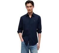 Tommy Jeans Camicia Uomo Tjm Reg Popeline DM0DM22026 L/S Camicia, Blu (Dark Night Navy), XXL