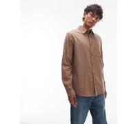 Tommy Jeans - Camicia vestibilità classica marrone in flanella 44