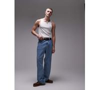 Tommy Jeans - Canotta bianca a coste con bandiera piccola-Bianco 48