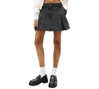 Tommy Jeans Canvas Mini Pleated W - gonna - donna 29/NI Black woman Cotone Organico/Biologico