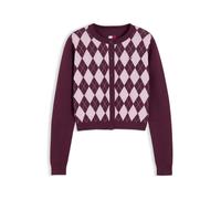 Tommy Jeans Cardigan girocollo Tommy Jeans con motivo a rombi medium rosa