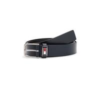Tommy Jeans Uomo Cintura Scanton 3,5 cm con Fibbia ad Ardiglione, Blu (Dark Night Navy), 105 cm