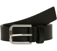 Tommy Jeans Cintura Uomo Austin 3.5 in Pelle, Nero (Black), 100 cm