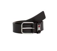 Tommy Jeans Cintura Uomo Scanton 3.5 in Pelle, Marrone (Dark Brown), 80 cm