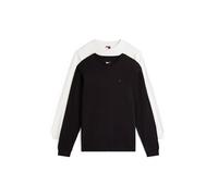 Tommy Jeans - Confezione da 2 magliette a maniche lunghe bianca e nera con logo a bandiera-Multicolore 50