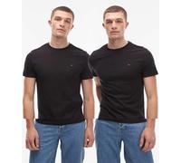 Tommy Jeans - Confezione da 2 T-shirt extra slim nere-Nero 50
