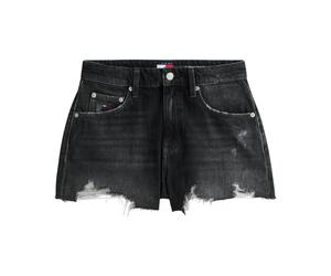 Tommy Jeans - Distressed Raw Hem Denim Shorts - - Shorts - Donna - Nero - W28