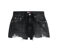 Tommy Jeans - Distressed Raw Hem Denim Shorts - - Shorts - Donna - Nero - W30