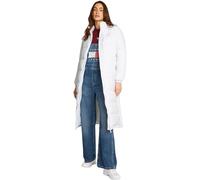 Tommy Jeans Donna Cappotto Piumino Maxi Essential Puffer Lunghezza al Ginocchio, Bianco (White), M