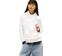 Tommy Jeans Donna Felpa con Cappuccio, Bianco (Ecru), XL