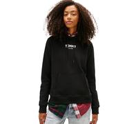 Tommy Jeans Felpa con Cappuccio da Donna TJW Reg Ess Logo 2 Ext DW0DW21921, Nera (Nera), M, Nero (Nero), M