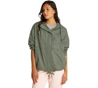 Tommy Jeans Donna Giacca a Vento Oversized con Cappuccio, Verde (Aruba Green), M