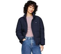 Tommy Jeans Donna Giacca Imbottita Essential Puffer con Colletto, Blu (Dark Night Navy), XL