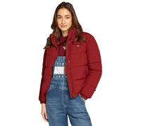 Tommy Jeans Donna Giacca Imbottita Essential Puffer con Colletto, Rosso (Regatta Red), XL