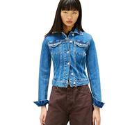 Tommy Jeans Donna Giacca in Jeans Vivianne con Taschini sul Petto, Blu (Denim Medium), L