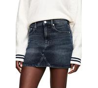 Tommy Jeans Donna Gonna in Jeans Izzie Skirt Corta, Blu (Denim Dark), 24W