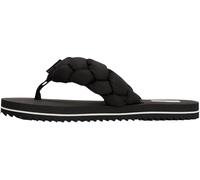 Tommy Jeans Donna Infradito Braided Beach Sandal con Dettaglio a Treccia, Nero (Black), 39