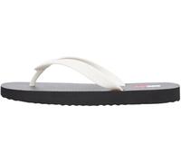 Tommy Jeans Donna Infradito Summer Sandal con Logo in Rilievo, Multicolore (Black/Ecru), 40
