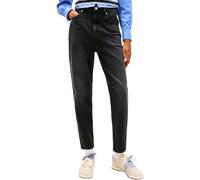 Tommy Jeans Donna Jeans Mom Tapered Fit, Nero (Denim Black), 29W/30L