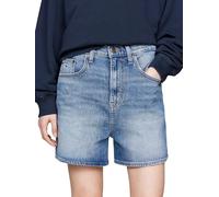 Tommy Jeans Donna Pantaloncini in Jeans Mom Fit Elasticizzati, Blu (Denim Medium), 31W