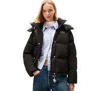 Tommy Jeans Donna Piumino Alaska Grid Down con Cappuccio, Nero (Black), S