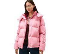 Tommy Jeans Donna Piumino Alaska Grid Down con Cappuccio, Rosa (Mystic Pink), M