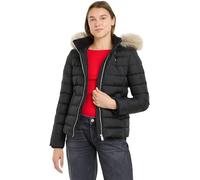 Tommy Jeans Donna Piumino Basic Hooded Down Jacket con Cappuccio, Nero (Black), XXL