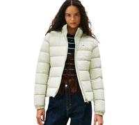 Tommy Jeans Donna Piumino Basic Hooded Down Jacket con Cappuccio, Verde (Misty Sage), S