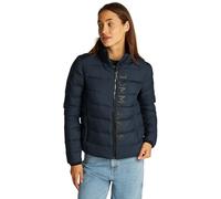 Tommy Jeans Donna Piumino Down Printed Colletto alla Coreana, Blu (Dark Night Navy), M