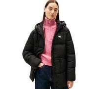 Tommy Jeans Donna Piumino Midi con Cappuccio, Nero (Black), L