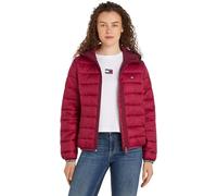 Tommy Jeans Donna Piumino Quilted Tape Hood Jacket con Cappuccio, Rosso (Valley Grape), 6XL