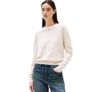 Tommy Jeans Donna Pullover Essential Crew in Cotone, Beige (Oatmeal Htr), 5XL