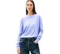 Tommy Jeans Donna Pullover Essential Crew in Cotone, Viola (Vintage Iris), L
