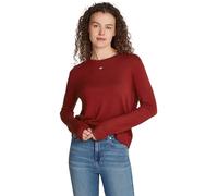 Tommy Jeans Donna Pullover Essential Crew Neck Scollo Rotondo, Rosso (Regatta Red), L