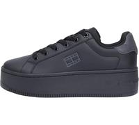 Tommy Jeans Donna Sneakers con Suola Alta Essential Profilo Basso, Nero (Black), 36