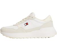 Tommy Jeans Donna Sneakers Running Modern Mix in Pelle, Bianco (Ecru), 40