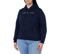 Tommy Jeans Felpa navy / rosso fuoco / bianco, Taglia S