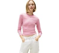 Tommy Jeans Essential Rib LS W - maglia a maniche lunghe - donna L Light Pink woman