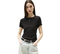 Tommy Jeans Essential Rib W - T-shirt - donna XS Black woman