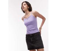 Tommy Jeans - Essential - Top lilla con spalline sottili-Viola 2XS