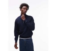 Tommy Jeans TJM RLX Waffle Script M - maglione - uomo L Dark Blue man