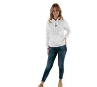Tommy Jeans Felpa bxy Badge Ybr White, bianco, S